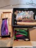 Huge Lot of Zippers in Milk Crate Plus 2 Boxes