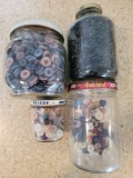4 Jars with Buttons