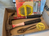 2 Hammers, Pliers, Dril Bits- Some New