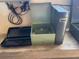 3 Metal Document Boxes