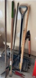 Yard Tools- Digger, Shovel, Trimmers, Cultivator, Garden Hoes, More
