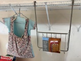 Over the Cabinet Storage Rack and Hanging Clothespin Holder