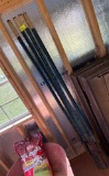 Four 6' Metal Fence Stakes
