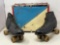 Men's Roller Skates with Metal Case, Size 8, Vintage Antique