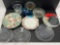 China & Glass Plates, Ice Bucket, Bowls