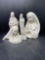 2 Madonna & Child Figures and 2 Madonna Busts