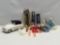 3 Souvenir Spoons, Convertible Car Model, Plastic Toys Lot, Jointed Dolls