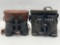 2 Pairs of Binoculars with Cases- Baylor Executive 7X-15X35 and Japan 7 x 35