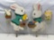 2 Pairs of Easter Bunny Yard Stakes