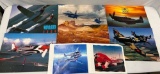 4 Airplane Related Calendars and 3 Posters