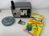 Kodak Brownie 8 Movie Projector, 4 Movies, Metal Film Canister & Reel