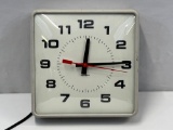 Simplex Metal Cased Square Wall Clock