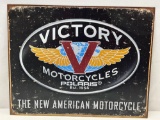 Metal Sign- Victory Motorcycles- The New American Motorcycle