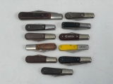 11 Barlow Pocket Knives- Most are Double Bladed