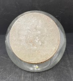 Lidded Glass Powder Jar