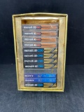 Cassette Tape Holder with 12 Maxell & Sony Cassette Tapes