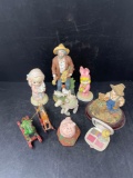Figures Lot Including Boyd's Bears, Precious Moments, Others