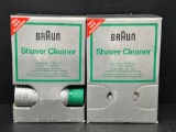 2 Boxes Braun Shaver Cleaner- New