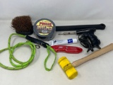 Rubber Mallet, Long-Handled Brush, Duct Tape, Utlity Knife, Solder Iron, More