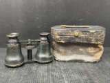 Antique Binoculars with Case