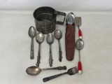 Flour Sifter, Camp Flatware, Mini Red Handled Spoon & Turner, Character Spoon, Campbell's Kids Fork