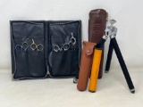 Zip Case of Hair Cutting Scissors, Ising Tripod with Case, Scope with Case