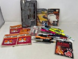 Clear Seal Sheets, Drawing Set, Avery Add-A-Title & Add-A-Shield, Pens, Highlighters, Hand Warmers