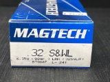 Box of Magtech .32 Smith & Wesson Long Ammunition