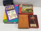 Games- Taboo, Pictionary and 3 Puzzles