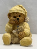 Teddy Bear in Pajamas with Teddy Bear Figure