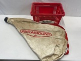 Red Marlboro Shopping Basket and Paramount Zipper Bag