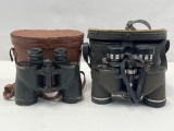 2 Pairs of Binoculars with Cases- Baylor Executive 7X-15X35 and Japan 7 x 35