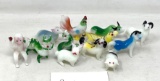 12 Glass Figures Depicting Chinese Zodiac Animals