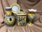 4pc Yellow and Blue Home DÃ©cor