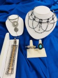 5pc Crystal Fashion Jewelry