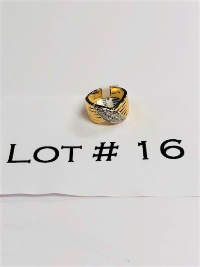 18kt Yellow Gold Diamond Ring