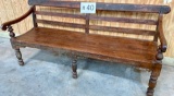 Large Wood Bench