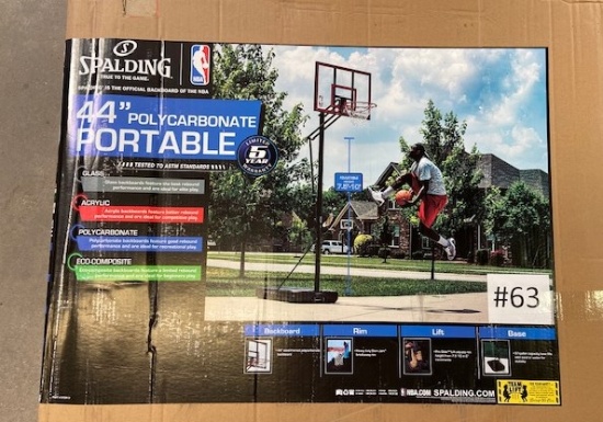 SPALDING 44" PORTABLE BASKETBALL SYSTEM