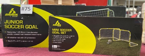 TWO SOCCER GOALS