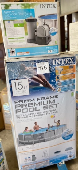 INTEX 15' PREMIUM POOL SET