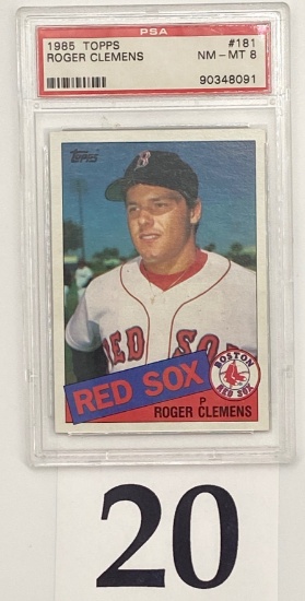 1985 TOPPS ROGER CLEMENS PSA BASEBALL CARD