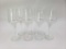 Set of 7 Crystal Wine Glasses with Fleur de Lis