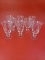 Set of 8 Vintage William Sonoma Etched Water Glasses