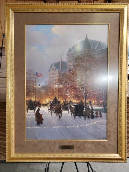 "A Stroll on the Plaza" by G. Harvey Signed / Numbered 105/250 Artist Proof