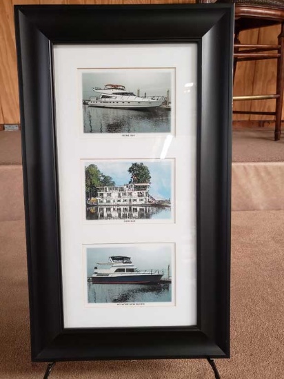 Framed Triple Boats Irene Ray, Debi Sue, No More New Shoes