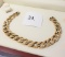 14KT YELLOW GOLD NUGGET LINK BRACELET