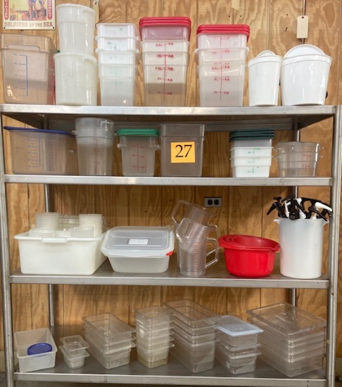 LARGE LOT OF FOOD PREP/MEASURED CONTAINERS