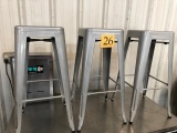 (3) METAL BARSTOOLS