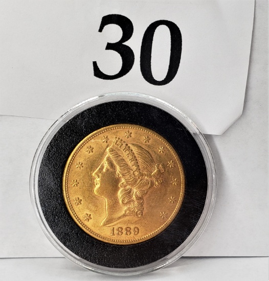 1889 $20 LIBERTY GOLD COIN