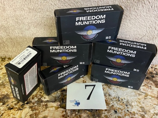 (6) BOXES FREEDOM MUNITIONS .380 AUTO